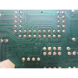Hi-Tech Electronic Sign 100100 Circuit Board PCB 100100 - Parts Only