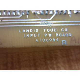 Landis Tool A106984 Circuit Board - Used