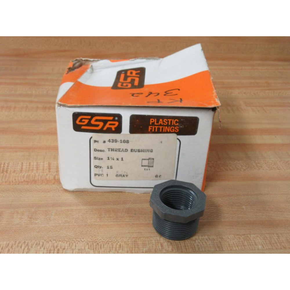 GSR 439-168 1-14" X 1" Thread Bushing 439168 (Pack of 15)