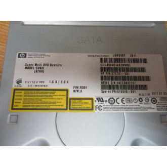 HP 575781-501 Super Multi DVD Rewriter GH60L FW: RD01, HW: A - Used