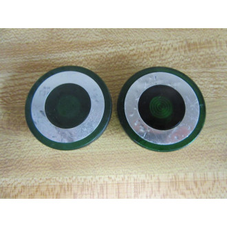 Cutler Hammer 10250TC48 Green Push-Pull Lens (Pack of 2) - Used