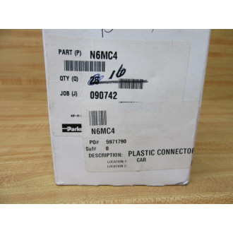 Parker N6MC4 Male Connector (Pack of 16)