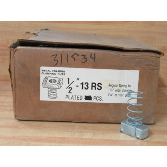 12"-13 RS Metal Framing Clamping Nut 1213RS (Pack of 72)