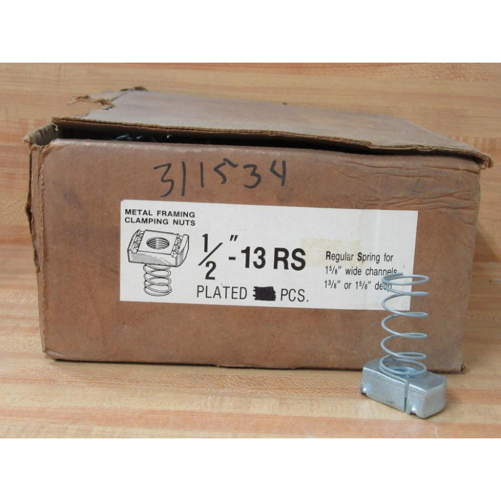 12"-13 RS Metal Framing Clamping Nut 1213RS (Pack of 72)