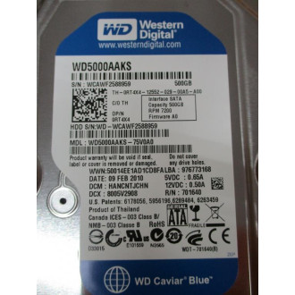 Western Digital WD5000AAKS Hard Drive 500GB - Used