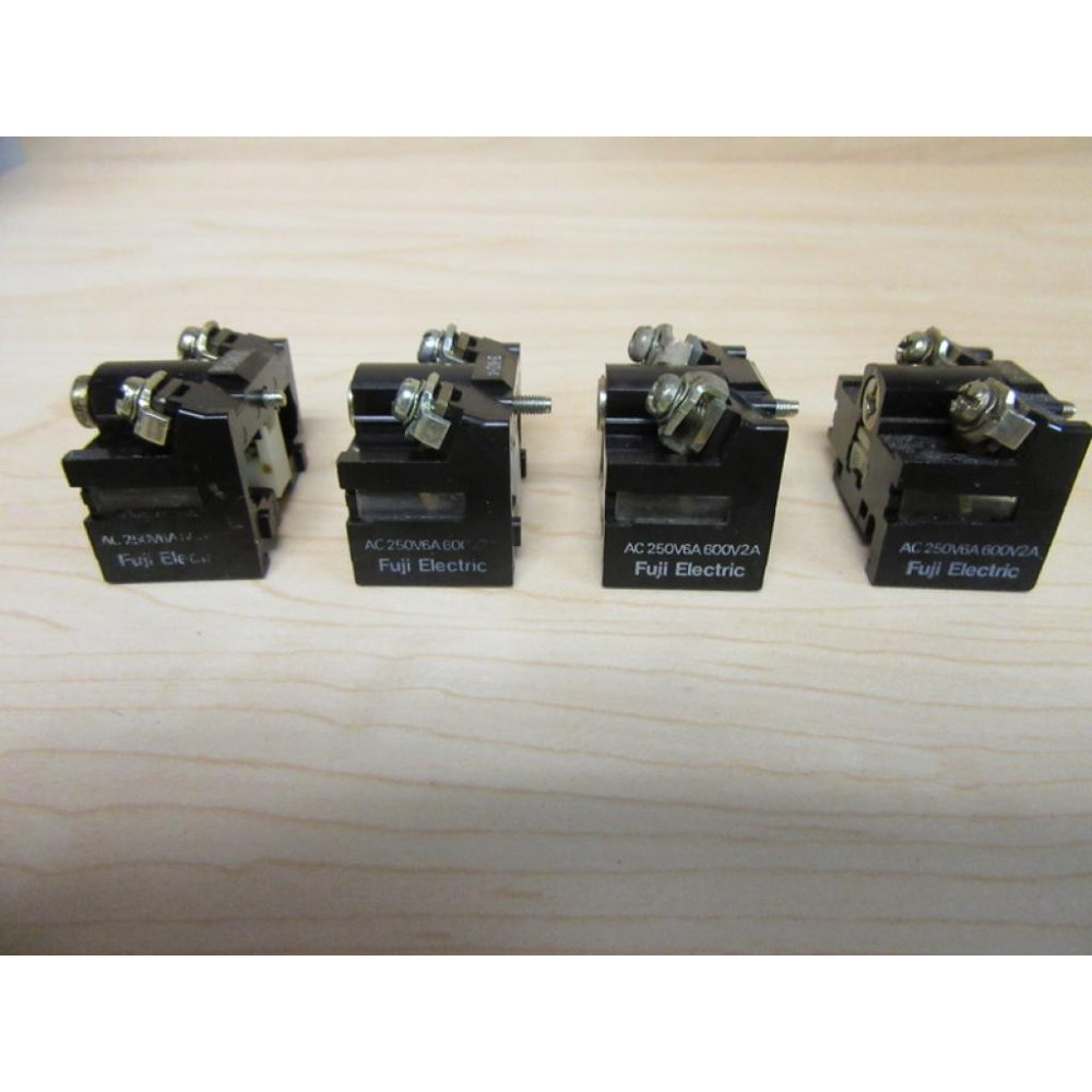 Fuji AC250V6A600V2A Contact Block NO (Pack of 4)