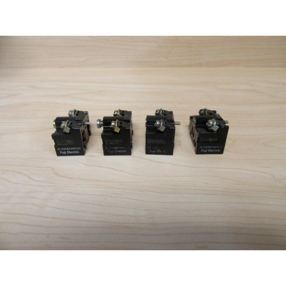 Fuji AC250V6A600V2A Contact Block NC (Pack of 4) - Used