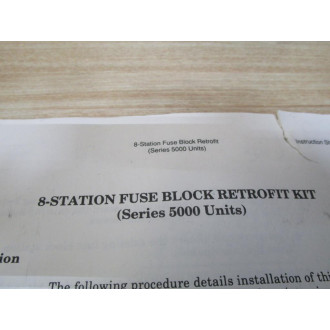 Nordson 5000 8 Station Fuse Block Kit - New No Box