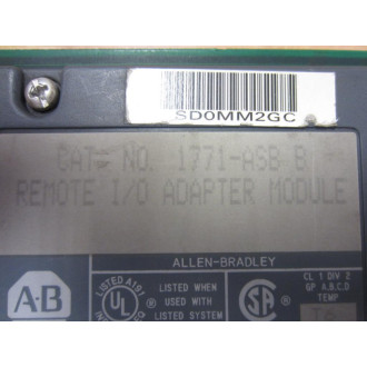 Allen Bradley 1771-ASB Module Ser.B, FW Rev E - Parts Only