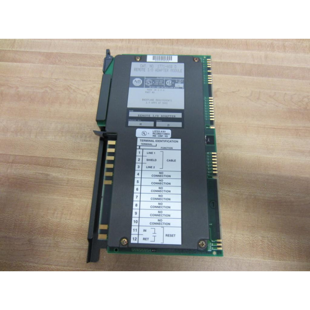 Allen Bradley 1771-ASB Module Ser.D, FW Rev. H - Used