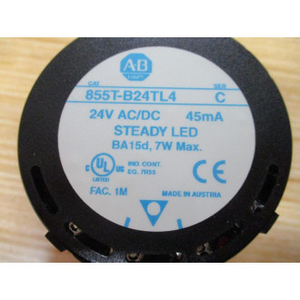 Allen Bradley 855T-B24TL4 Light Module 855TB24TL4 WO Bulb - New No Box