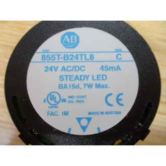 Allen Bradley 855T-B24TL8 Stack Light Module 855TB24TL8 WO Bulb - New No Box