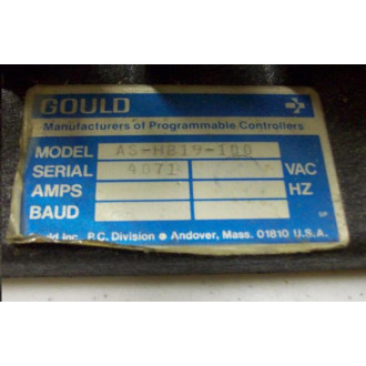 Gould AS-H819-100 Modicon Controller Rack ASH819100 - Used