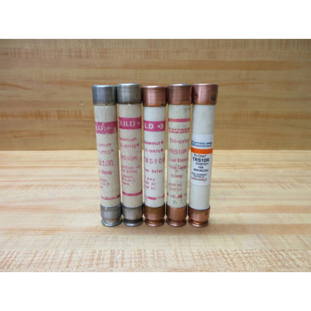 Gould Shawmut TRS10R Fuse Cross Ref 4YZL1 (Pack of 5) - New No Box