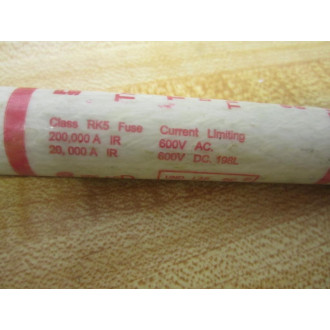Gould Shawmut TRS10R Fuse Cross Ref 4YZL1 (Pack of 5) - New No Box