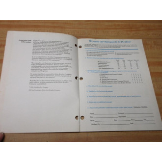 Allen Bradley 40065-237-01(D) Self Teach Manual 40065-237-01 - New No Box