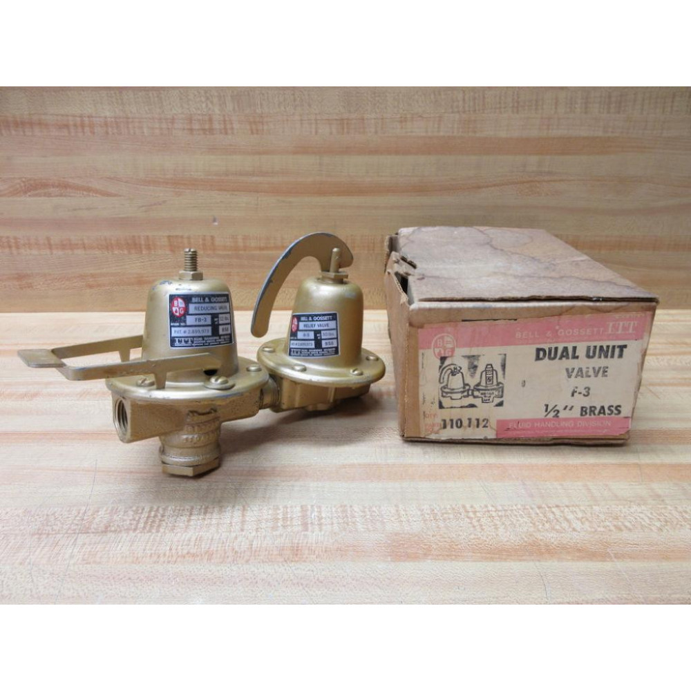 Bell & Gosset 110 112 ITT 12" Dual Unit Valve FB-3 A-3