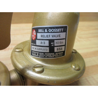 Bell & Gosset 110 112 ITT 12" Dual Unit Valve FB-3 A-3