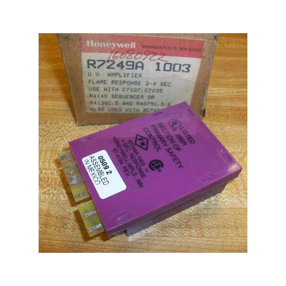 Honeywell R7249A-1003 Ultra Violet Amplifier R7249A1003