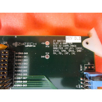 Ziatech ZT 89CT39 Circuit Board  ZT89CT39 Rev D.1 - Used