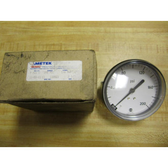 Ametek P 844 U Pressure Gauge P844U 14 NPT 0-200