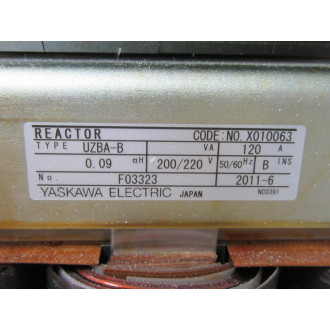 Yaskawa Electric UZBA-B Reactor UZBAB Code No X010063 - New No Box