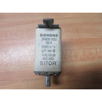 Siemens 3NE8 003 Sitor Fuse Link 3NE8003 Tested (Pack of 2) - Used