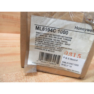 Honeywell ML6194C 1000 Rotary Actuator ML6194C1000