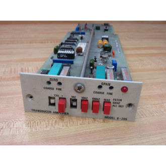 Himmelstein 6-205 Transducer Amplifier Board Missing 2 Buttons - Used