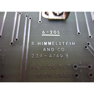 Himmelstein 6-205 Transducer Amplifier Board Missing 2 Buttons - Used