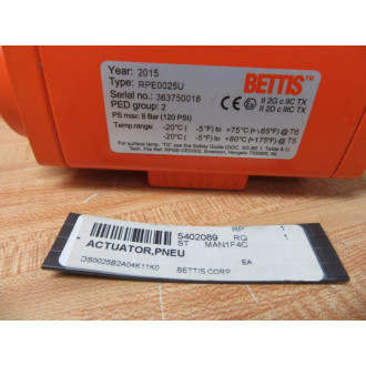 Bettis RPE0025U Actuator - New No Box