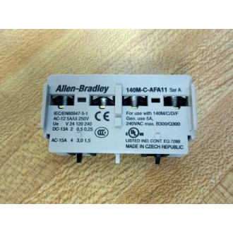 Allen Bradley 140M-C-AFA11 Auxiliary Contact 140MCAFA11 - New No Box