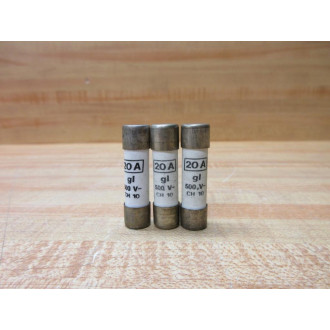 Weber GL-20A Fuse CH10-20A (Pack of 3) - New No Box