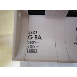 Siemens 5S Circuit Breaker X2-G8 8A 5SX2-G8 8A - New No Box