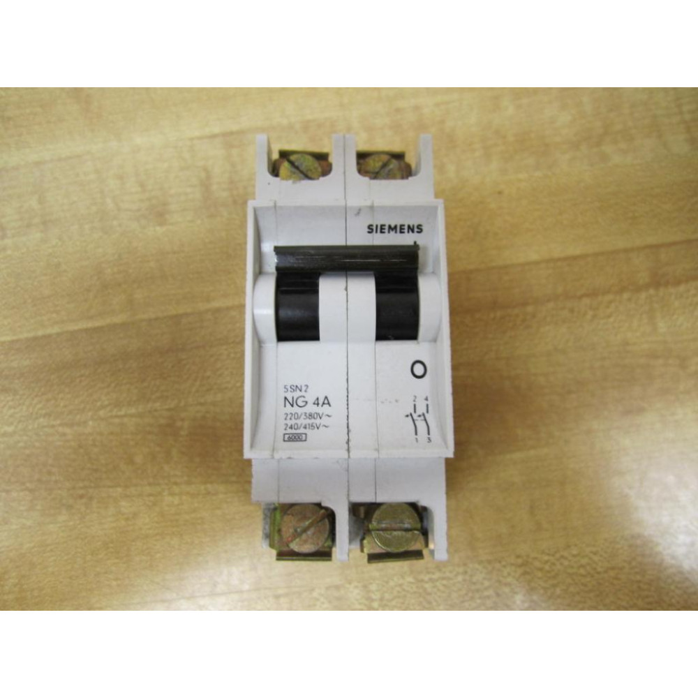 Siemens 5SN2-NG4 4A Circuit Breaker 5SN2NG4A - Used