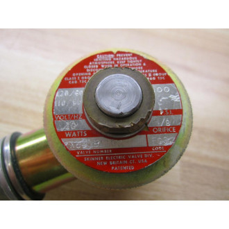 Skinner Valve X52LB1100 Solenoid Valve Tested WO Bottom Valve - Used