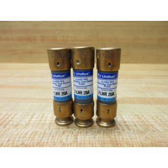 Littelfuse FLNR-20A Fuse Cross Ref 486K87, FLNR020 (Pack of 6) - New No Box