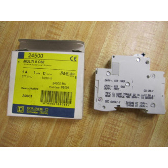 Square D 24500 Merlin Gerin Breaker 1A GM24500 Schneider
