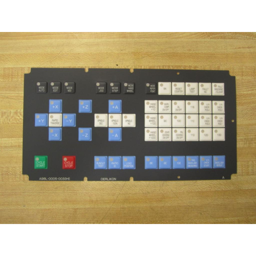 Fanuc A98L-0005-0033 Keyboard Membrane A98L-0005-0033E - New No Box