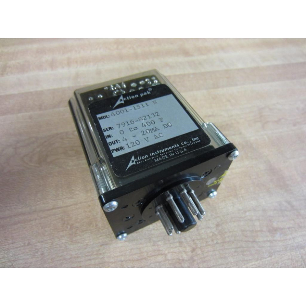 Action Instruments 4001-1511 N 40011511N Action Pak Relay - Used