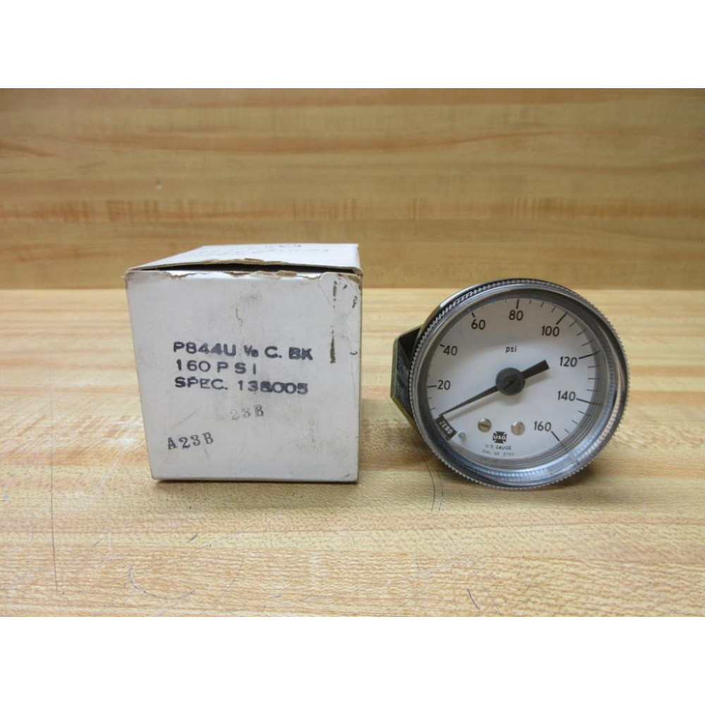 Ametek P 844 U Pressure Gauge P844U 18" NPT, 0-160 PSI