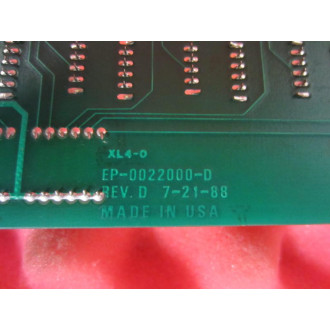 Gemco EP-0022000-D 1987 CPU Module Rev D - Used
