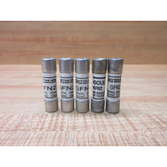 Gould Shawmut Ferraz Mersen GFN2 Fuse (Pack of 5) - New No Box