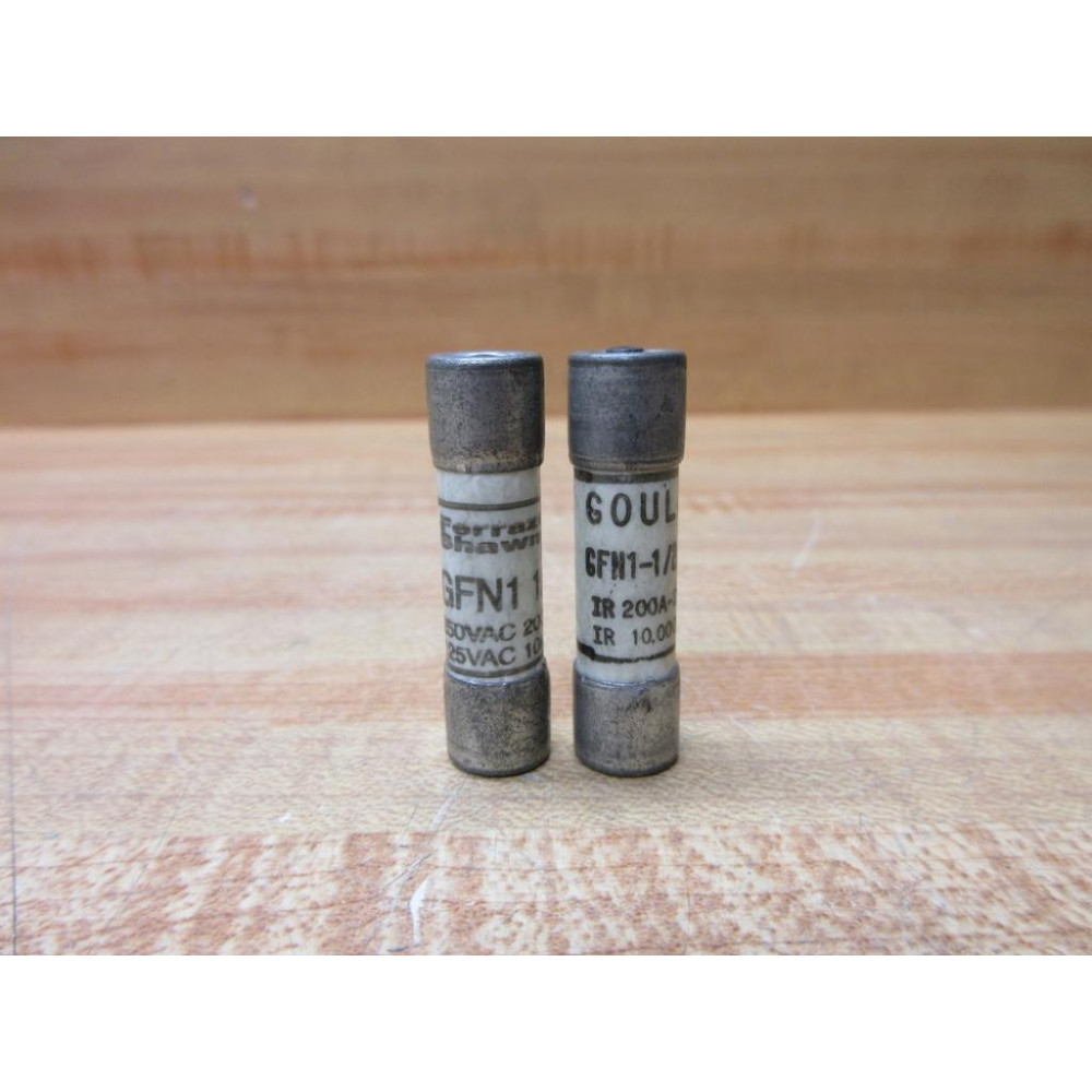 Gould Shawmut Ferraz Mersen GFN1-12 Fuse GFN112 (Pack of 2) - New No Box