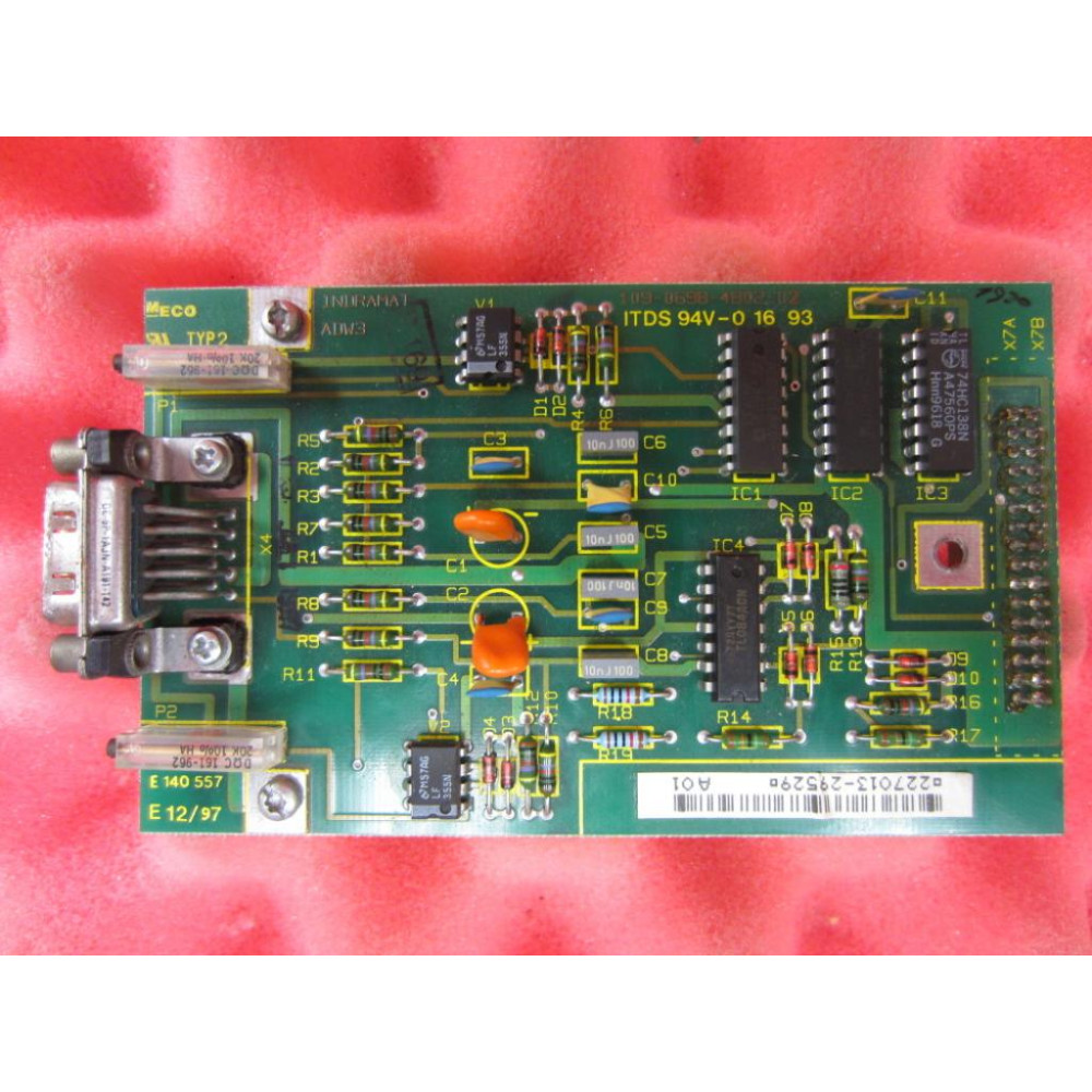 Indramat 109-0698-4B02-02 ADW3 Board ITDS 94V-0 16 93 Tested A01 - Used