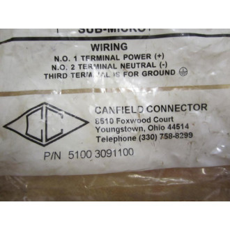 Canfield Connector 5100 3091100 Solenoid Connector ISO