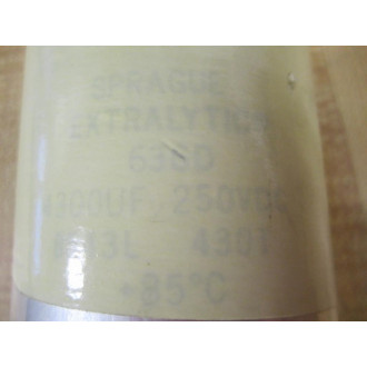 Sprague 636D Extralytic Capacitor 4300UF 250VDC - Used