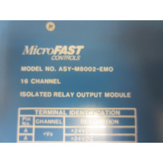 MicroFast Controls ASY-M8002-EMO Output Module ASYM8002EMO - New No Box