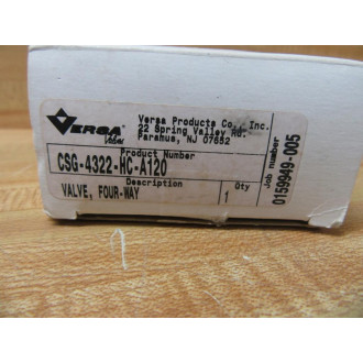 Versa CSG-4322-HC-A120 Four-Way Valve CSG4322HCA120
