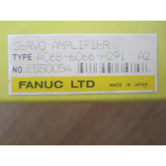 Fanuc A06B-6066-H291 Drive A06B6066H291 E550054 Case Only - Used